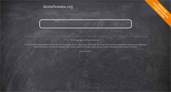 Desktop Screenshot of dentaltrauma.org